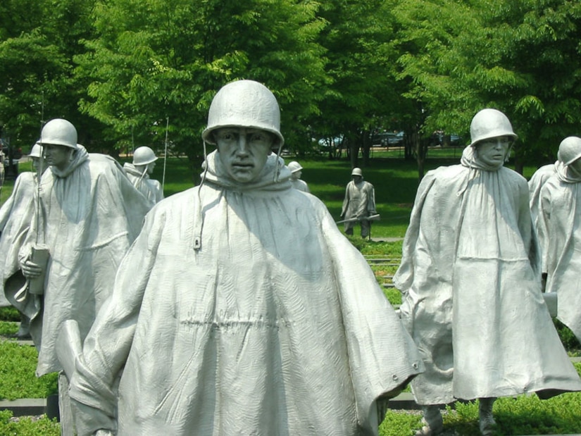 The memorial honoring veterans of the Korean War and was dedicated on July 27, 1995 by President Bill Clinton and President Kim Young Sam of South Korea. More than 35,000 U.S. Service members lost their lives during the 36-month-long war. (Photo courtesy of Paul Gorman)