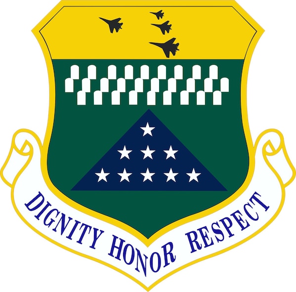 The official organizational emblem for Air Force Mortuary Affairs Operations, Dover Air Force Base, Del., was approved July 15, 2014 by the Air Force Historical Research Agency’s Organizational History Branch, Maxwell Air Force Base, Alabama. The folded flag, headstones and "Missing Man" formation serve as a reminder and tribute to those who have made the ultimate sacrifice for their country and for those they left behind. (Courtesy graphic) 