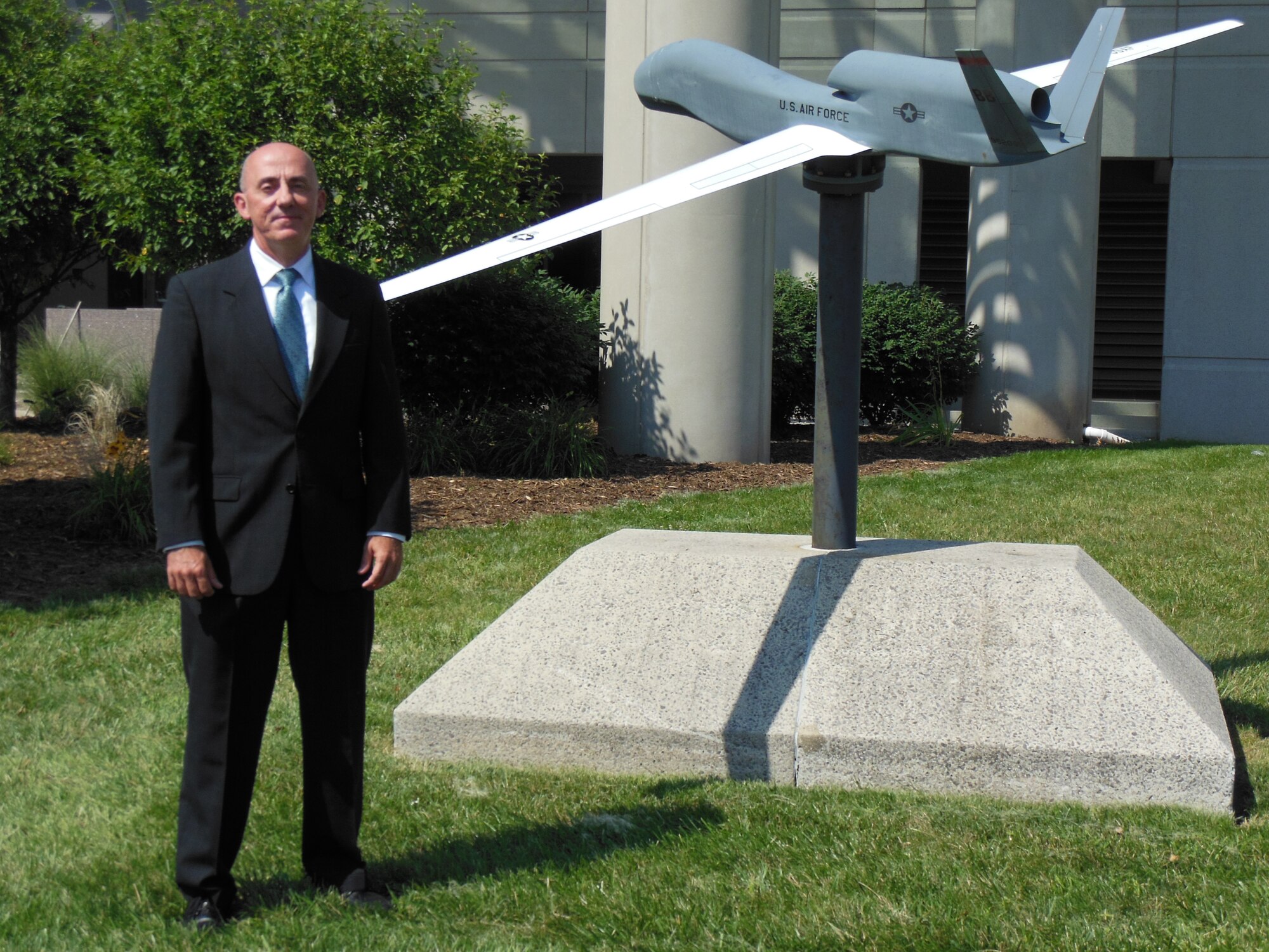 Daryl Kitchen is the Air Force Association's Civilian Senior Manager of the Year, in part due to his work as product support manager on the Air Force RQ-4 Global Hawk program, which recently won the 2013 James G. Roche Sustainment Excellence Award for the second consecutive year. (Air Force photo by Michele Eaton)