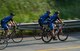 Several members of the Air Force Cycling team “fly” down the road in Iowa during the Registers Annual Great Bike Ride Across Iowa on July 20, 2014. The team is in Iowa for the week long cycling event that will take them across the state while they promote the Air Force.
U.S Air Guard Photo by Master Sgt. Vincent De Groot/ released
