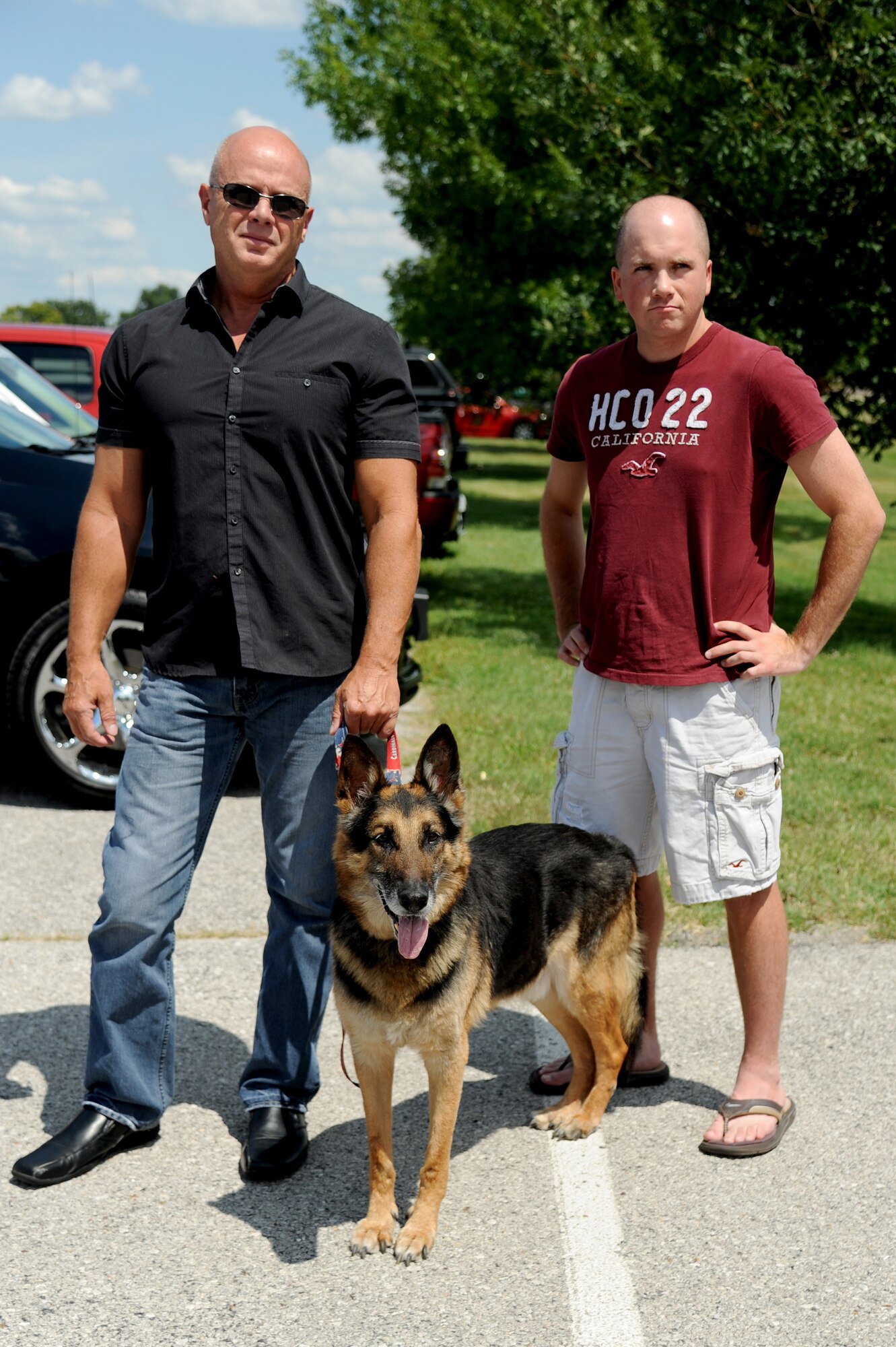 Military working dog Brix has deployed to Afghanistan, the Horn of Africa and served two tours in Iraq. Brix's health took a turn for the worse when he started having hip problems and is preparing to be put to rest  July 18, 2014 at Scott Air Force Base, Ill. Brix was awarded a Navy Marine Corp Achievement medal and an Army Commendation medal while being deployed in Iraq. He retired in 2011 upon returning from a deployment. (U.S Air Force photo/ Senior Airman Tristin English)