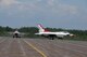 U.S. Air Force Thunderbirds arrive at the 148th Fighter Wing, Duluth, Minn., July 13, 2014.  The Thunderbirds are in Minnesota to provide a 
