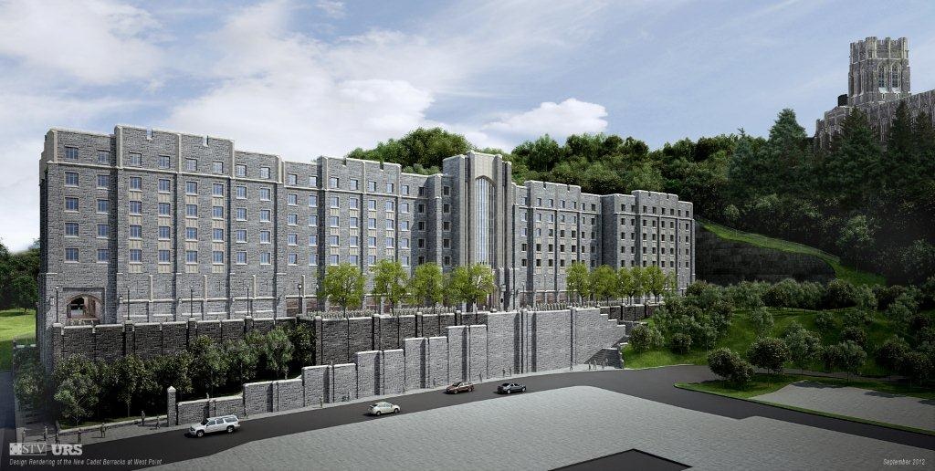 Rendering of New Cadet Barracks.