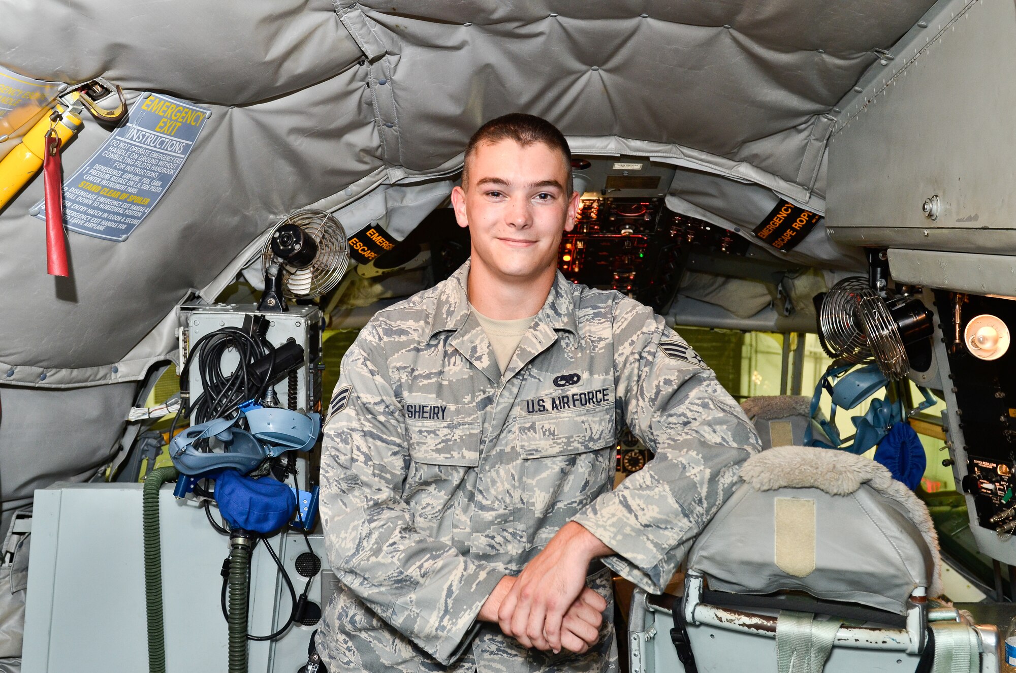 Senior Airman Brendon Sheiry an Airman from the 117th Air Refueling Wing rescued a young woman attempting to escape from a group of intoxicated men in April.
Sheiry answered the call of heroism by standing up to the group; one of which had a grip of the woman by the arm trying to force her to go with them.  The woman looked at Sheiry straight in the eye and said, “Don’t let them take me.”       
(Air National Guard Photo By: MSgt David Maxwell/Released)
