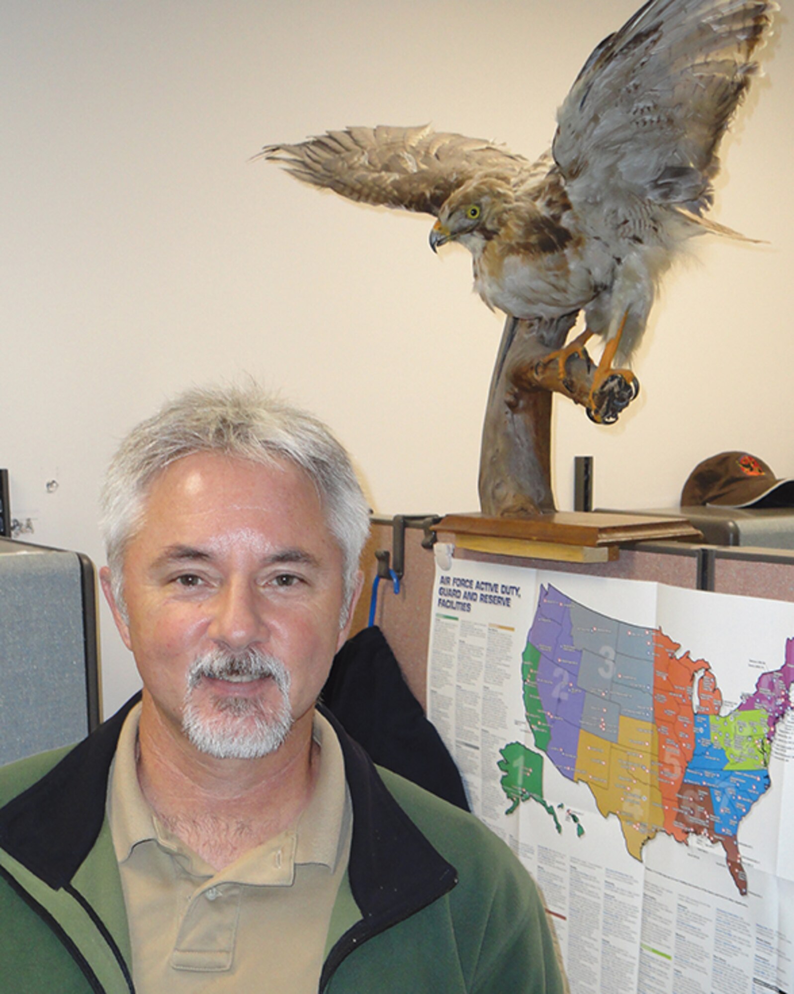 Wildlife biologist Dan Sullivan, acting chief of the three-member Bird/Wildlife Aircraft Strike Hazardteam, says the project is working to reduce the risks posed by wildlife at airfields. BASH programs developed at Kirtland’s Air Force Safety Center are used at airfields around the world to reduce the chances of bird strikes, which pose a safety hazard. (Courtesy photo)