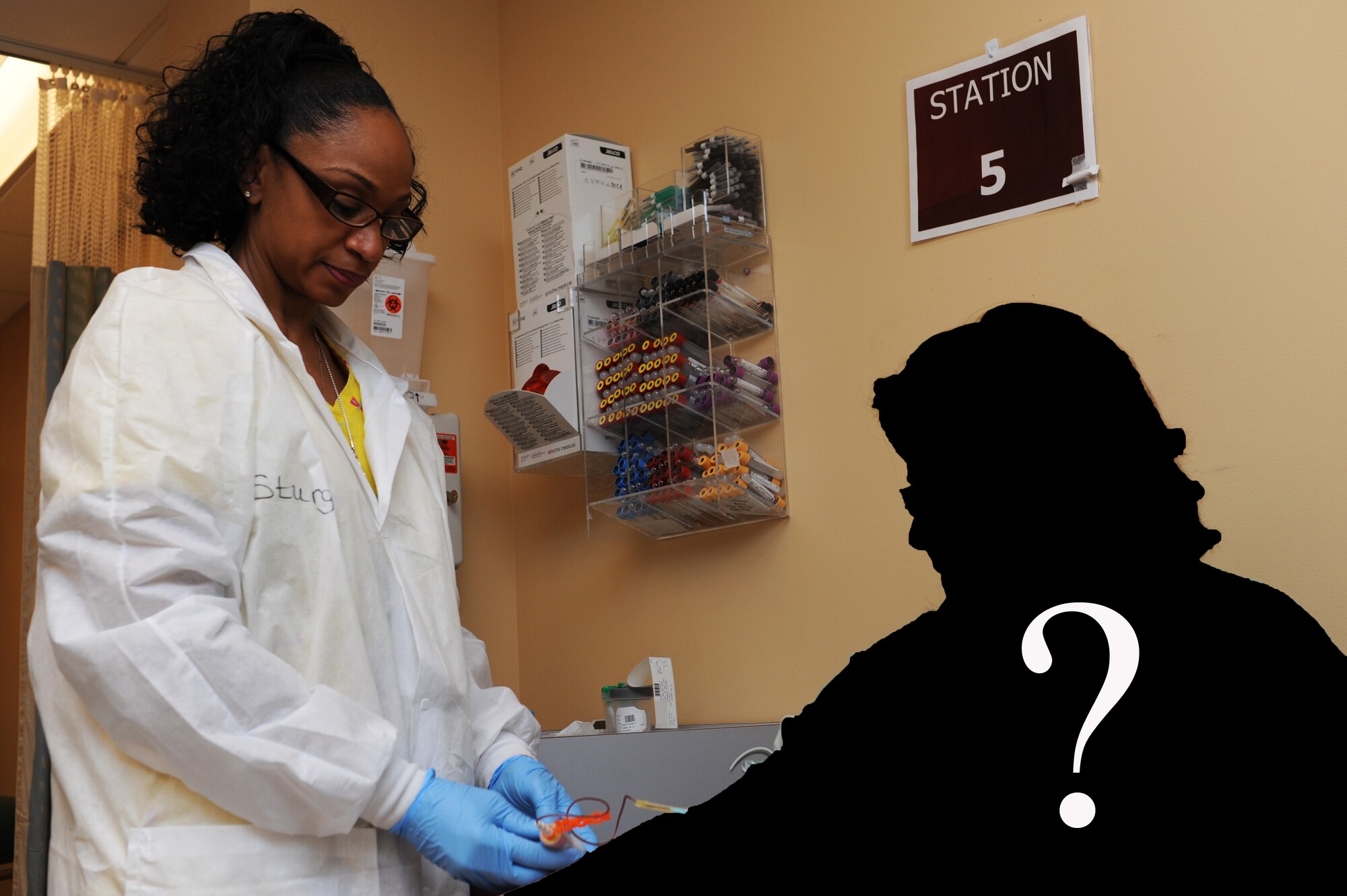 The 375th Medical Group Mystery Patient Program has patients secretly survey the Scott Family Health Clinic to monitor its performance at Scott AFB. The Mystery Patient program is designed to monitor the 375th Medical Group’s performance in key areas affecting customer service, such as patient safety and quality of care. (U.S Air Force illustrative photo/Staff Sgt. Maria Bowman)