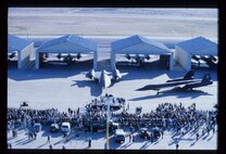 SR-71 Blackbirds on display at Beale Air Force Base, Calif. The Blackbird was an advanced, long-range, supersonic strategic reconnaissance aircraft that called Beale home from January 1966 to January 1990. (Courtesy photo)