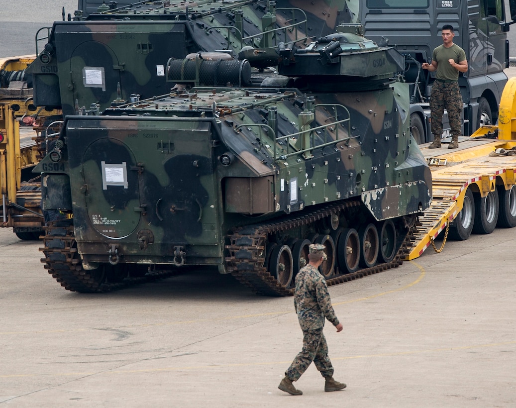 Marines depart for Korean Marine Exchange Program 14-12