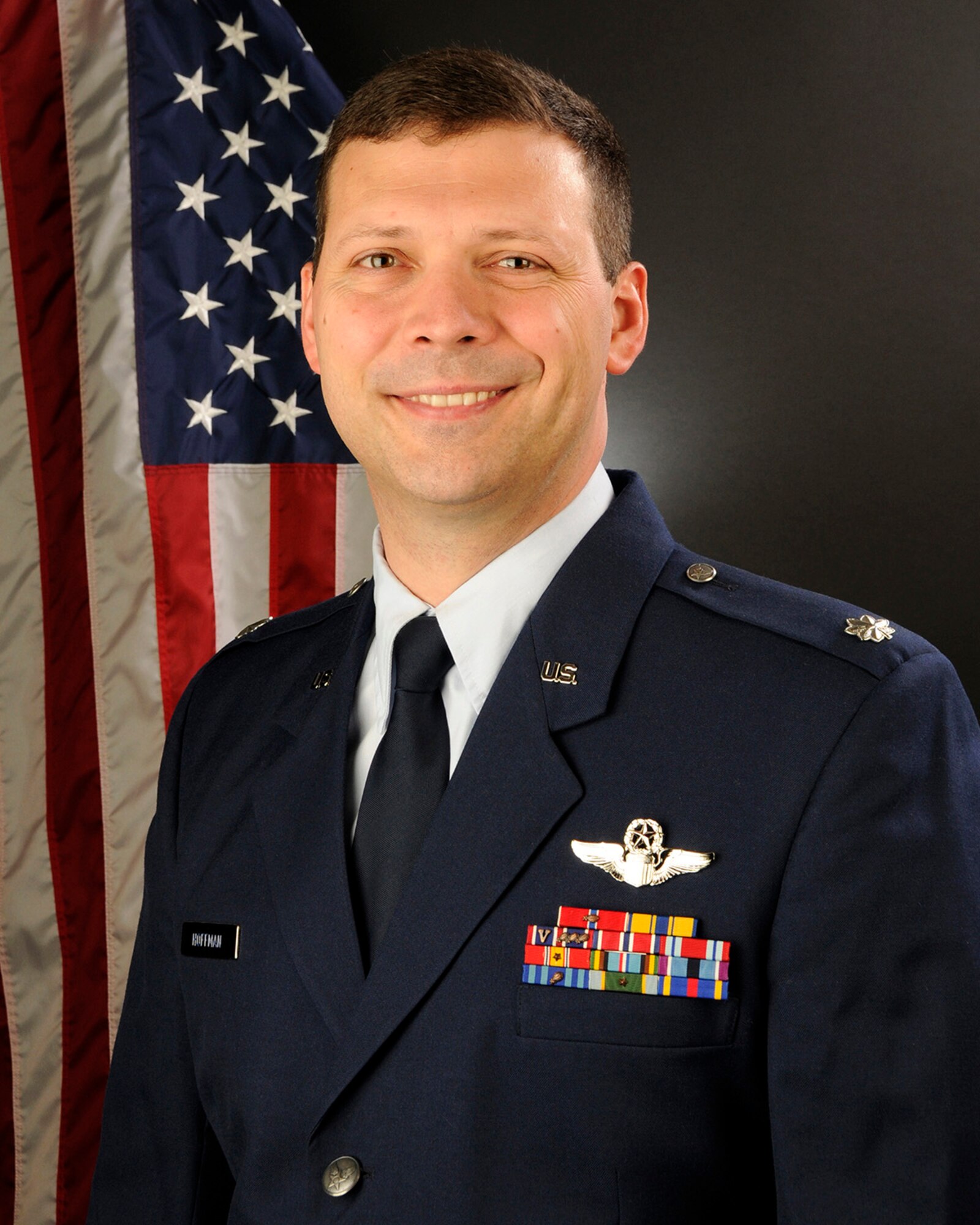 U.S. Air Force Lt. Col. Erik Hoffman, commander of Detachment 157 of the 495th Fighter Group, 169th Fighter Wing at McEntire Joint National Guard Base, S.C., June 12, 2014. (U.S. Air National Guard photo by Senior Master Sgt. Edward Snyder/Released)