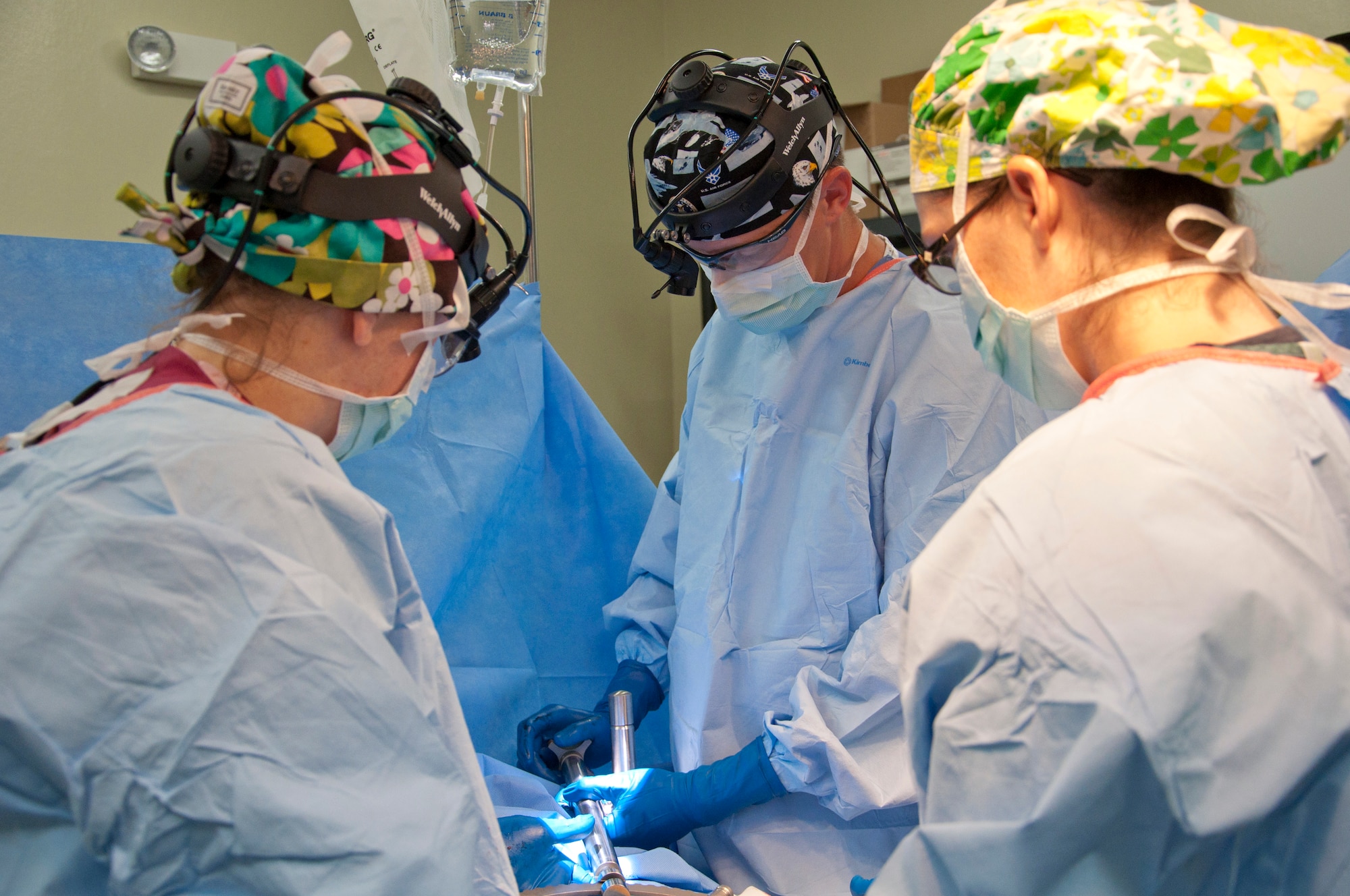 Volunteers from the 88 Medical Group (MDG) perform humanitarian surgery in the country of Belize as part of the New Horizons 2014 exercise. (Contributed photo)