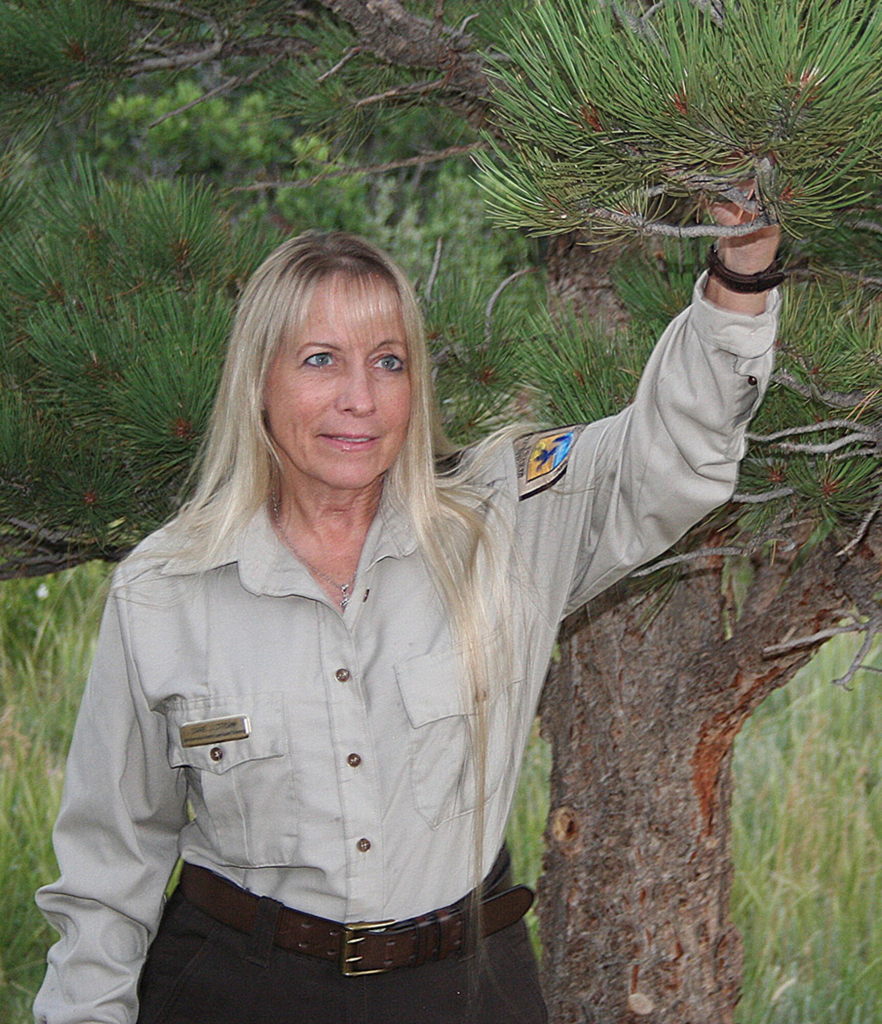 Diane Strohm, the Academy's natural resources manager, has been a U.S. forester for 35 years. She’s been in charge of forest management and wild land fire prevention here for 10 years, managing forest thinning and restoration, fuel mitigation, Bark beetle control, tree planting and prescribed burning projects – just to name a few. (Courtesy photo)