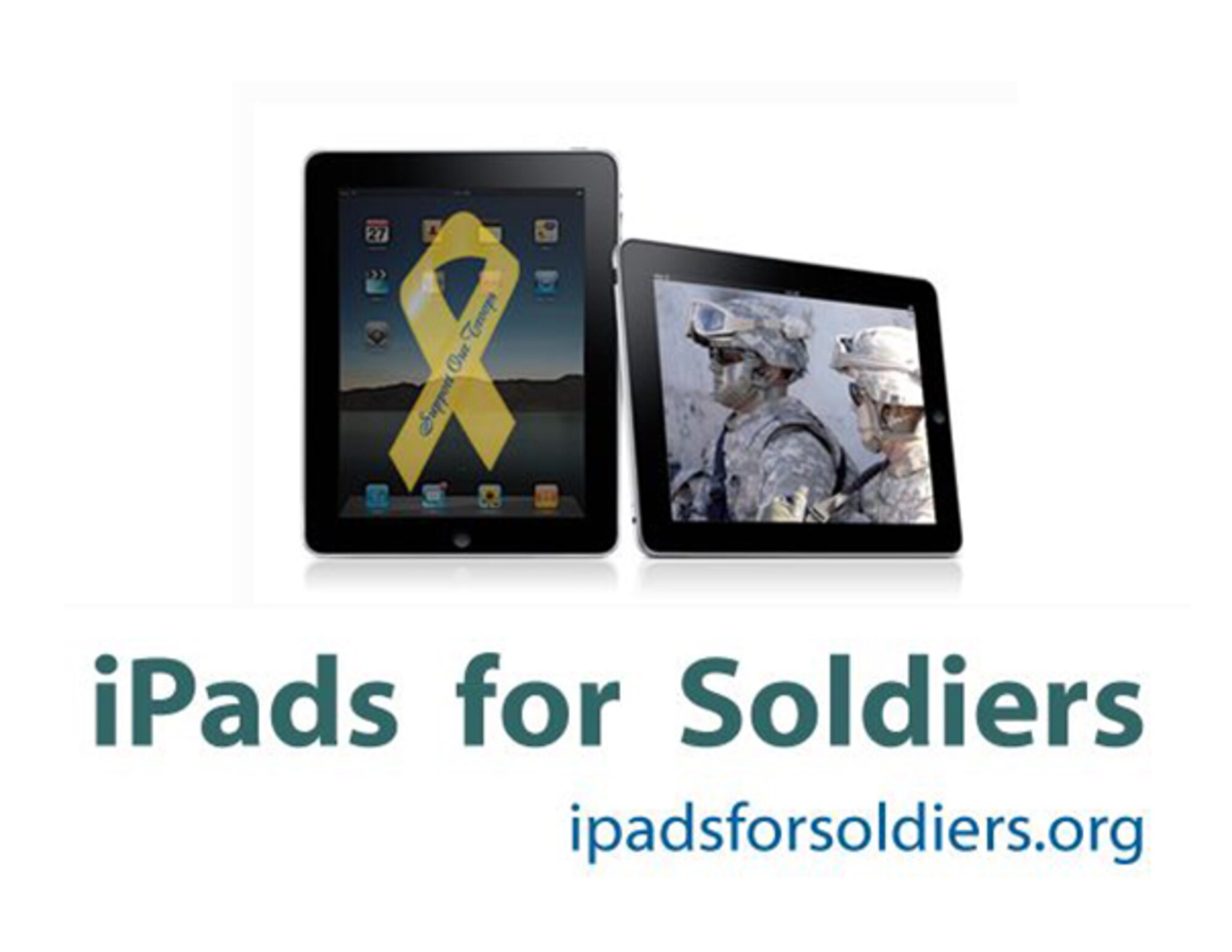 Members from Homestead Air Reserve Base, Fla., are helping support a local not-for-profit organization by collecting combat boots from July 28 to Aug. 30. A local not-for-profit organization called iPads for Soldiers is collecting used combat boots, many of which will be used in a Miami art museum this December. iPads For Soldiers provides iPads to wounded warriors in military hospitals and military members serving in Afghanistan. (U.S. Air Force graphic)