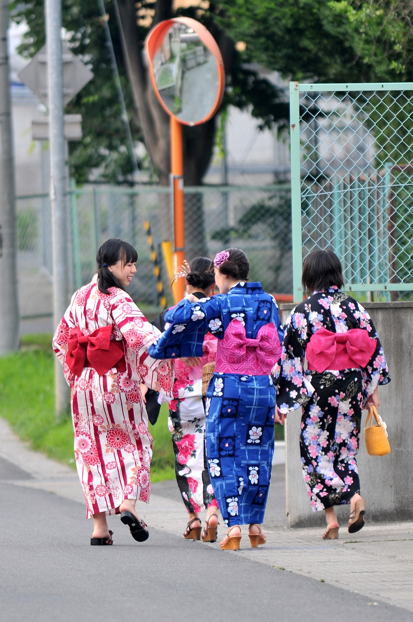 Residents from Misawa City, Japan, make their way to Misawa’s Tanabata event also known as “star festival” outside of Misawa Air Base, Japan, July 26, 2014. The event is based on the Chinese legend about the two stars Altair and Vega, which are separated from each other by the Milky Way, but are able to meet on the day Tanabata is celebrated. (U.S. Air Force photo/Staff Sgt. Tong Duong)