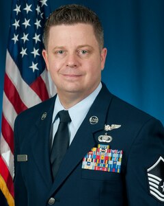 Air National Guard Outstanding Senior Non-commissioned Officer of the Year, Master Sgt. Joseph G. Ashwood, a remotely piloted aircraft sensor operator assigned to the 111th Reconnaissance Squadron at Ellington Joint Reserve Base, Houston, Texas. Ashwood has been instrumental in developing Airman training for the 111th, enhancing thier combat effectiveness by 30 percent.