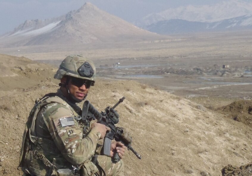 Capt. Ralph “R.J.” Johnson in Afghanistan. (Courtesy Photo/Released) 