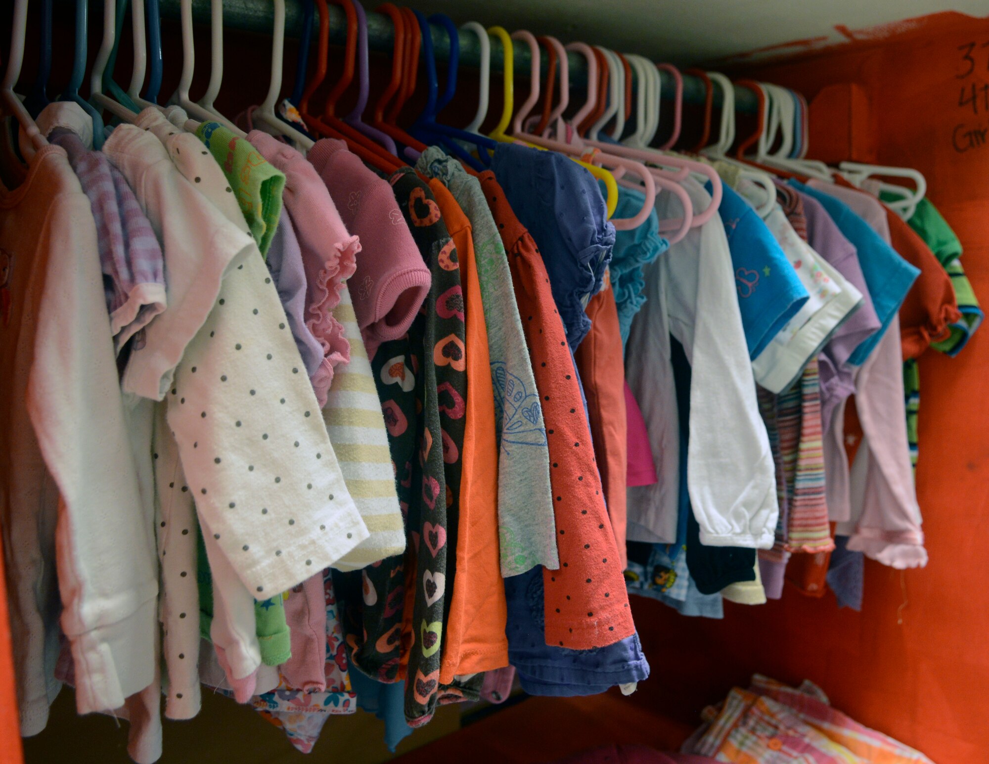 Various children’s clothing, toys and furniture are available for free to E-5s and below at the Airman’s Attic located at Bldg. 224 on Area 2, at Aviano Air Base, Italy.  The Airman’s Attic supports enlisted families under the rank of staff sergeant, and offers financial relief by providing new and gently used household items for free. The Airman’s Attic is open Thursdays from 4 to 6 p.m. and every first and third Saturday from 10 a.m. to 1 p.m. (U.S. Air Force photo/Staff Sgt Jessica Hines))