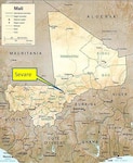 Mali map courtesy of New York State Division of Military and Naval Affairs