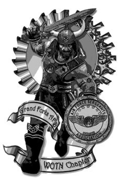 Air Force Sergeants' Association, Chapter 964 logo in graphic pen effect. Commercial reproduction of this emblem is NOT permitted without the permission of the proponent organization and or head of AFSA, Chapter 964. AFSA is a non-profit, professional military organization on Grand Forks Air Force Base, N.D. Its membership is made up primarily by enlisted service members in the pay grades of E-1 to E-9. Air Force Instruction 36-2618, The Air Force Enlisted Force Structure Section 4.1.12 states enlisted Airmen are to, “promote esprit de corps and foster good community relations by actively participating in and supporting professional organizations as well as unit, base, and Air Force events. Also encourage subordinates to do the same.” (Graphic by Staff Sgt. Luis Loza Gutierrez)