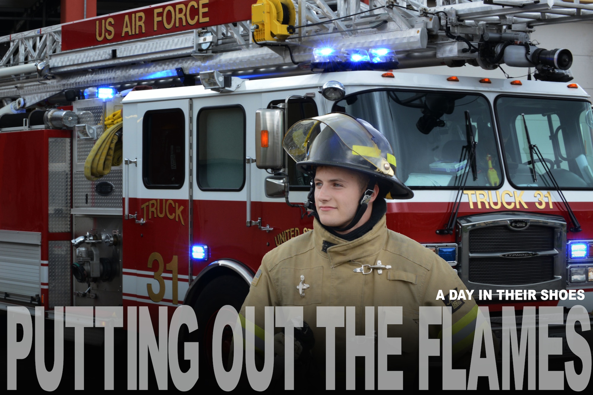 Airman 1st Class Joseph Cappel, 31st Civil Engineer Squadron firefighter, stands in front of truck 31, July 29, 2014, at Aviano Air Base, Italy. A firefighter’s daily duties include protecting people, property and the environment from fires and disasters through fire prevention, firefighting, rescue and hazardous material responses. (U.S. Air Force photo/Airman 1st Class Ryan Conroy) 