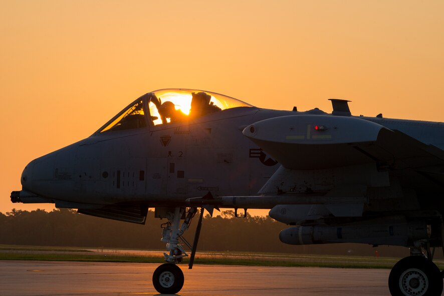 An A-10C Thunderbolt II pilot prepares for takeoff at Moody Air Force Base, Ga., July 24, 2014. Moody has two active-duty A-10 squadrons, the 74th and 75th Fighter Squadrons, as well as an Air Force Reserve unit, the 76th Fighter Squadron. (U.S. Air Force photo by Airman 1st Class Ryan Callaghan/Released)