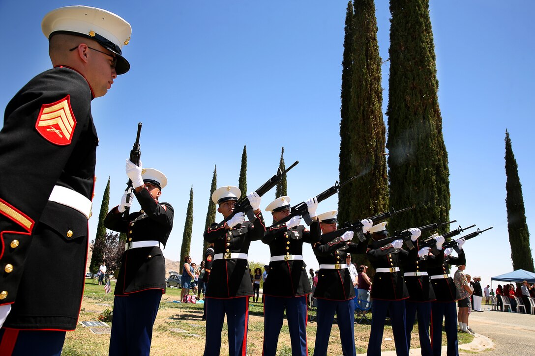 Combat Center Marines take part in Memorial Day ceremony