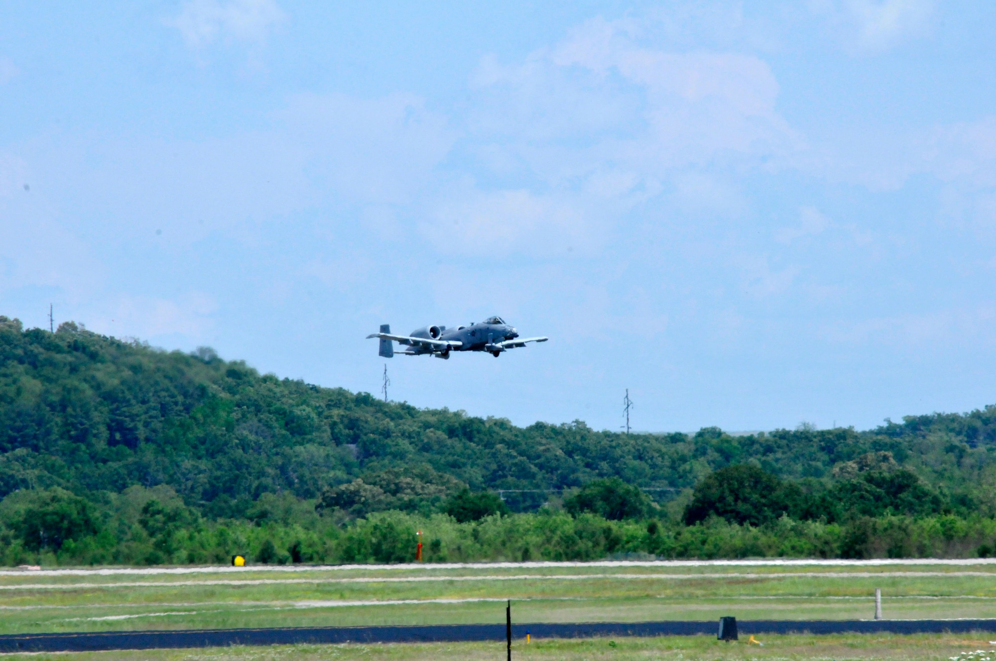Col. Brian T. Burger, 188th Operations Group commander, conducted his ceremonial fini (final) training flight in the A-10C Thunderbolt II “Warthog” (Tail No. 646) May 15, 2014, at Ebbing Air National Guard Base, Fort Smith, Arkansas. Burger has flown the Warthog longer than any 188th pilot. The last two A-10s depart Fort Smith June 7, 2014, as the 188th transitions from a fighter mission to an intelligence, reconnaissance and surveillance/ remotely piloted aircraft mission. (U.S. Air National Guard photo by Tech Sgt. Josh Lewis/Released)