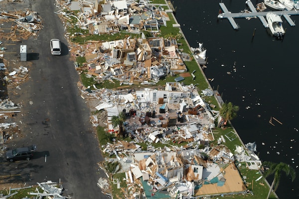 Hurricane Charley caused widespread damage to homes and businesses in southwest Florida when it came ashore near Port Charlotte on Friday, August 13, 2004.Charley was one of four hurricanes that hit the state that year.