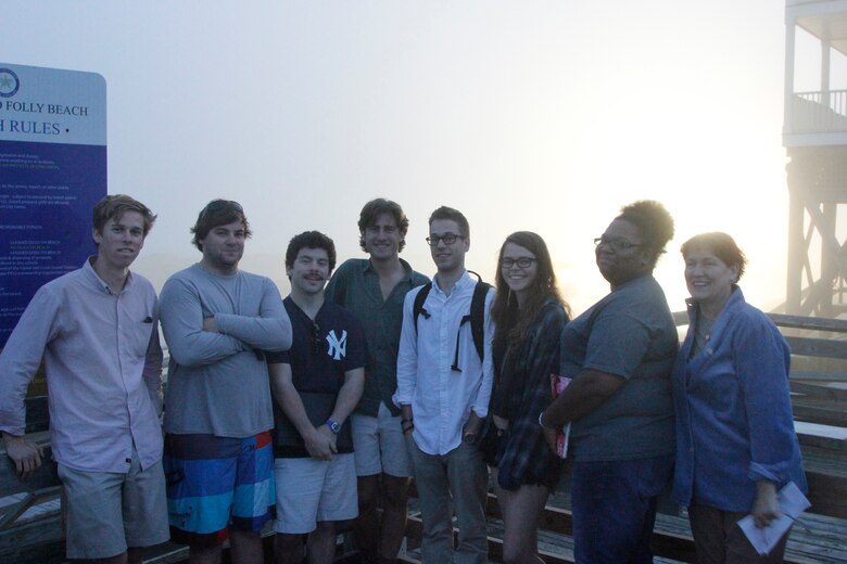 The Water Use Law class from the College of Charleston came to visit the Folly Beach Shore Protection Project to learn about the details and different issues the project had had, because that was the nature of their course. The students learned about the project at the town hall and then visited the project site.