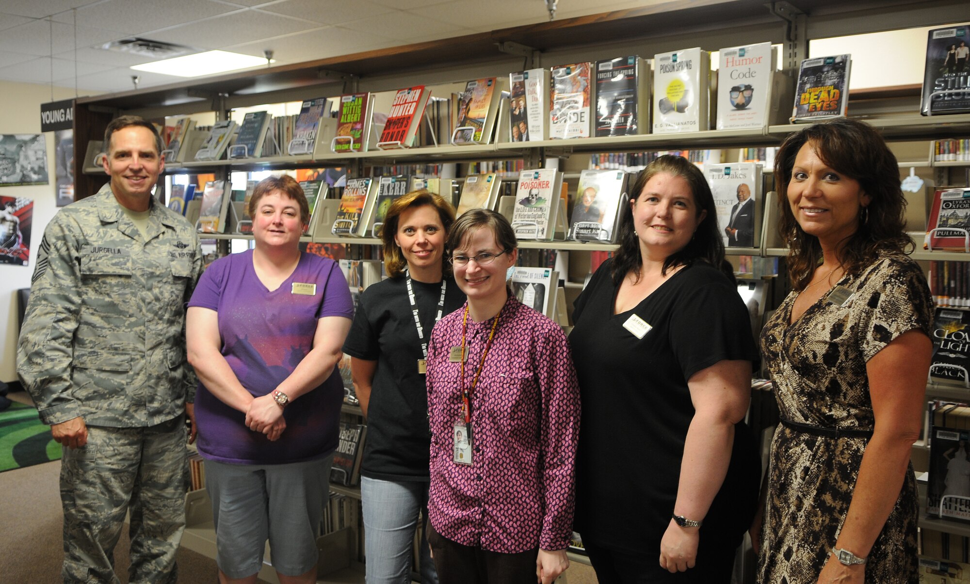 The Base Library services 46,000 customers a year. Patrons checked out
approximately 66,000 books and materials and took 135 exams through the
proctor service. The library provided 163 programs and over $1.5 million
worth of services at a cost of $240,000 to the Air Force. (Courtesy photo)
