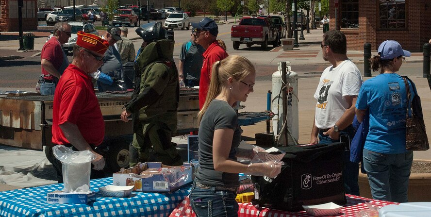 140531-F-CP692-033 The Cheyenne community hosted an Armed Forces Day event May 31 in the Cheyenne Depot where they served active duty military a free lunch as a thank you for their service. (U.S. Air Force photo by Capt. Eydie Sakura)