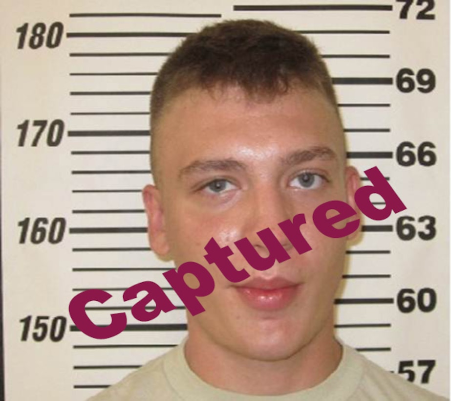 Air Force fugitive captured. 