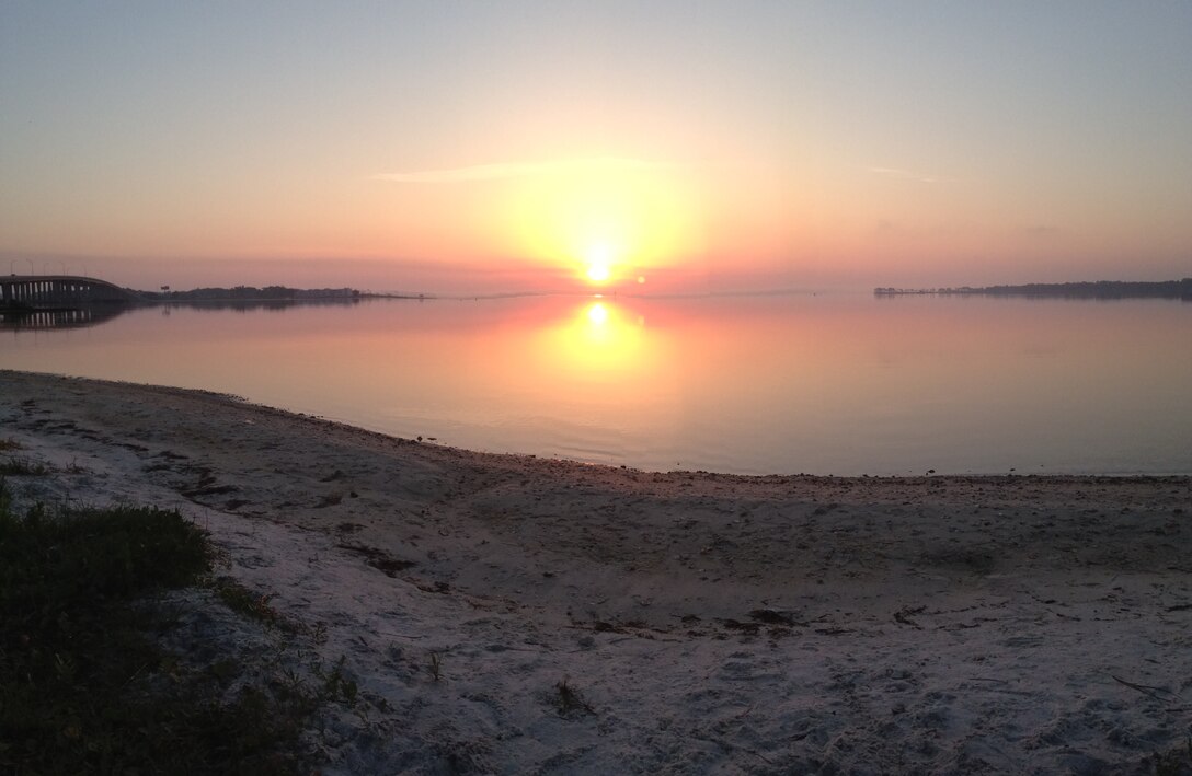 The sun rises over Tyndall's Bonita Bay May 29. Bonita Bay is one of the many shorelines that surround Tyndall. (U.S. Air Force photo by Senior Airman Christopher Reel) 