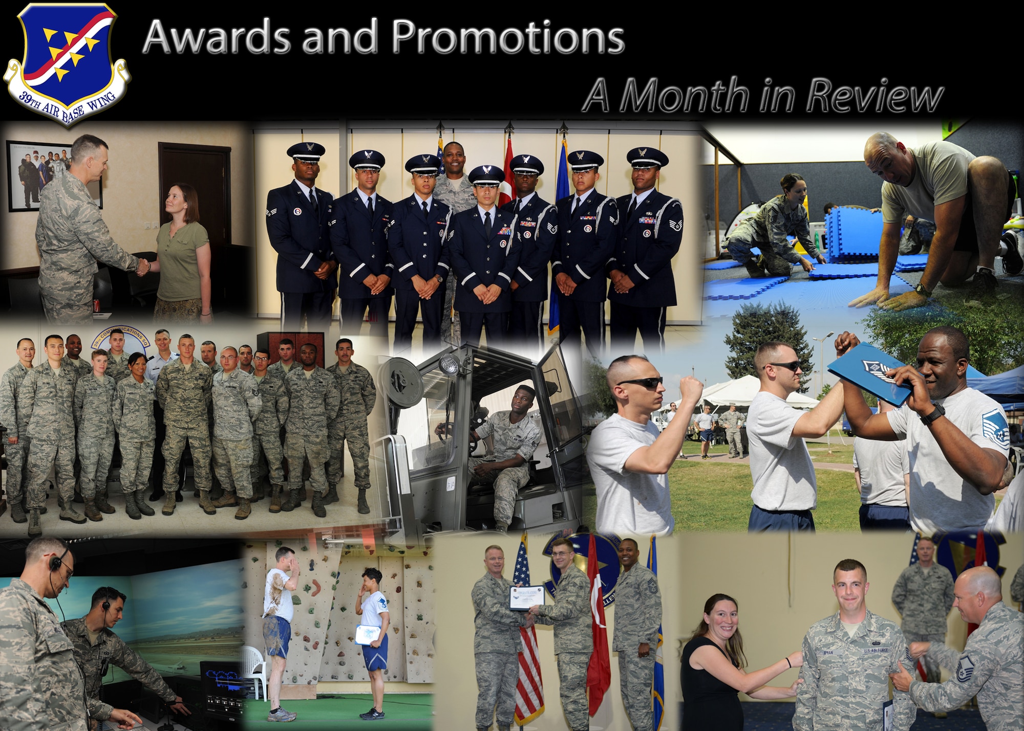 The 39th Air Base Wing has various recognition programs each month recognizing Airman for their hard work.  A few of the programs include: “Pick of the ‘Lik,” quarterly and annual awards, promotion ceremonies, and other awards such at the First Sergeant’s “Diamond Sharp” and the Chief’s group award.  (Illustration by Staff Sgt. Veronica Pierce)