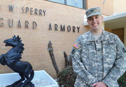 Sgt. Jacob Thomas of the Florida Army National Guard's 1st Battalion, 153rd Cavalry Squadron embodied the Army Core Values of Loyalty and Selfless Service recently when he gave a new car he won to a fellow National Guard Soldier who is fighting leukemia. 