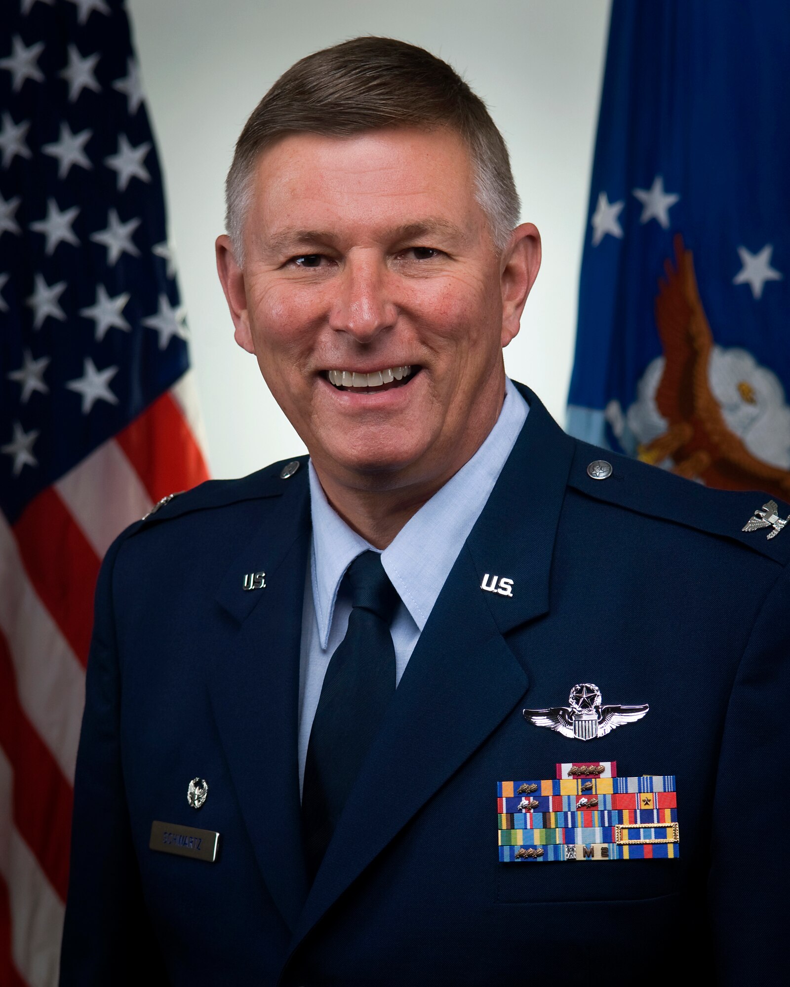 Col. Douglas Schwartz, who previously served as the 927th Air Refueling Wing commander at MacDill Air Force Base, Florida, will assume command of the 434th Air Refueling Wing during a ceremony at Grissom Air Reserve Base, Ind., June 8, 2014. Schwartz first joined the Grissom team in 1992 when he transferred to the Air Force Reserve, flying KC-135R Stratotankers with the 72nd Air Refueling Squadron, one of two flying squadrons under the 434th ARW.  (U.S. Air Force graphic/Tech. Sgt. Mark R. W. Orders-Woempner)
