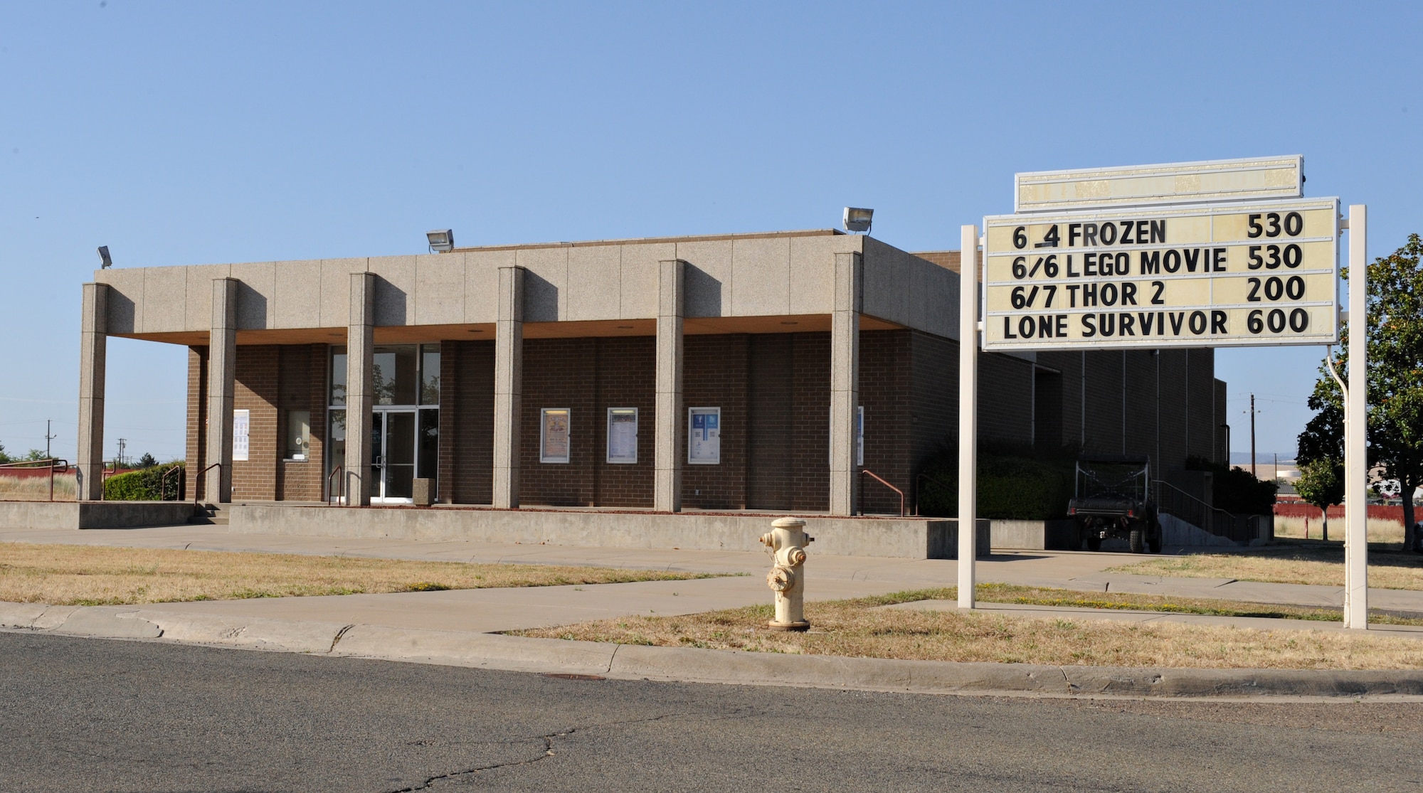 Beale's base theater reopened June 4, 2014, at Beale Air Force Base, Calif. The renovated theater is now offering free admission. (U.S. Air Force photo by Airman 1st Class Ramon A. Adelan/ released)