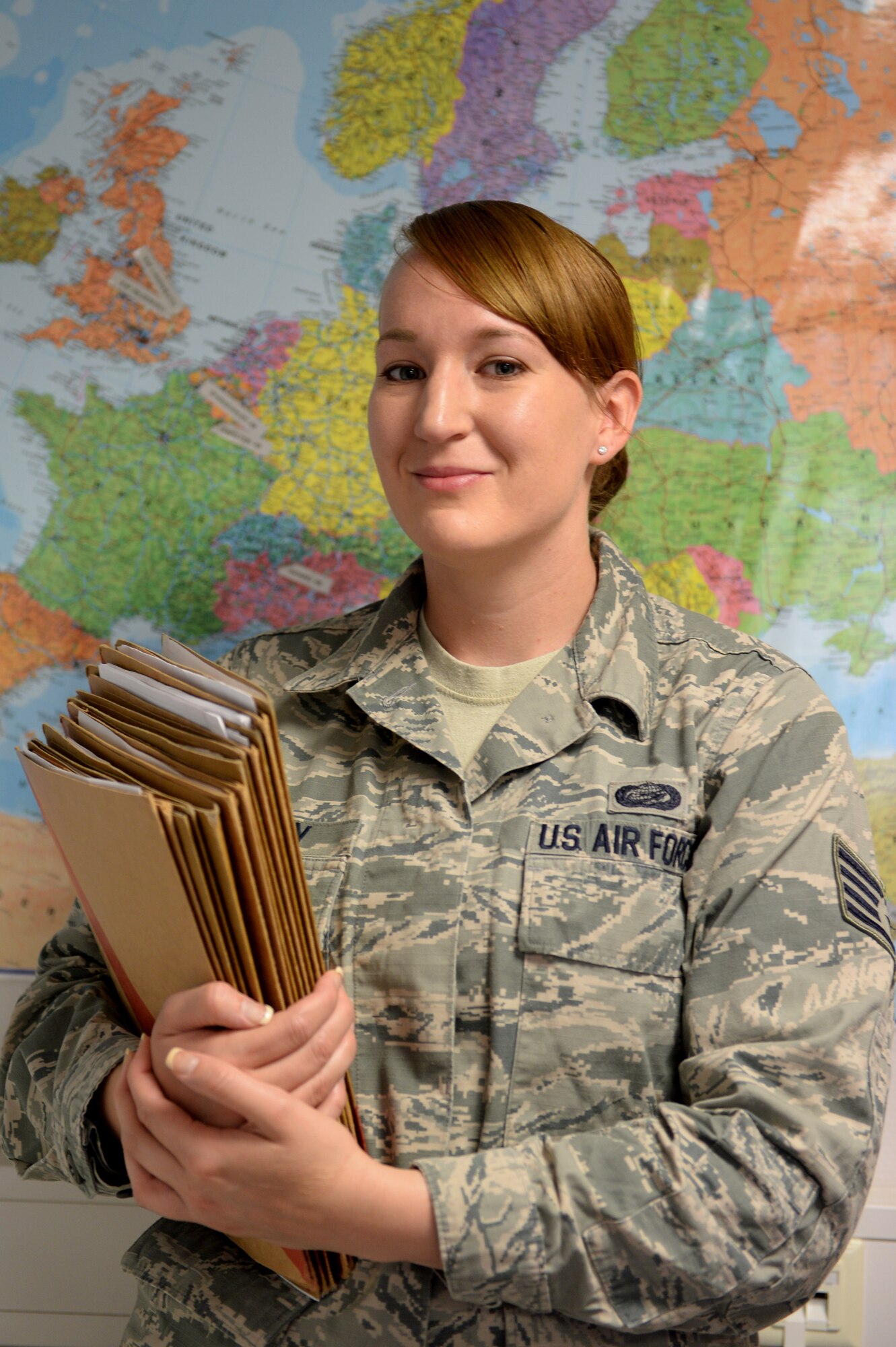 U.S. Air Force Staff Sgt. Sarah Halsey, 52nd Force Support Squadron career development supervisor, from Fort Pierce, Fla., is the Super Saber Performer for the week of June 12 - 18. (U.S. Air Force photo by Senior Airman Alexis Siekert)