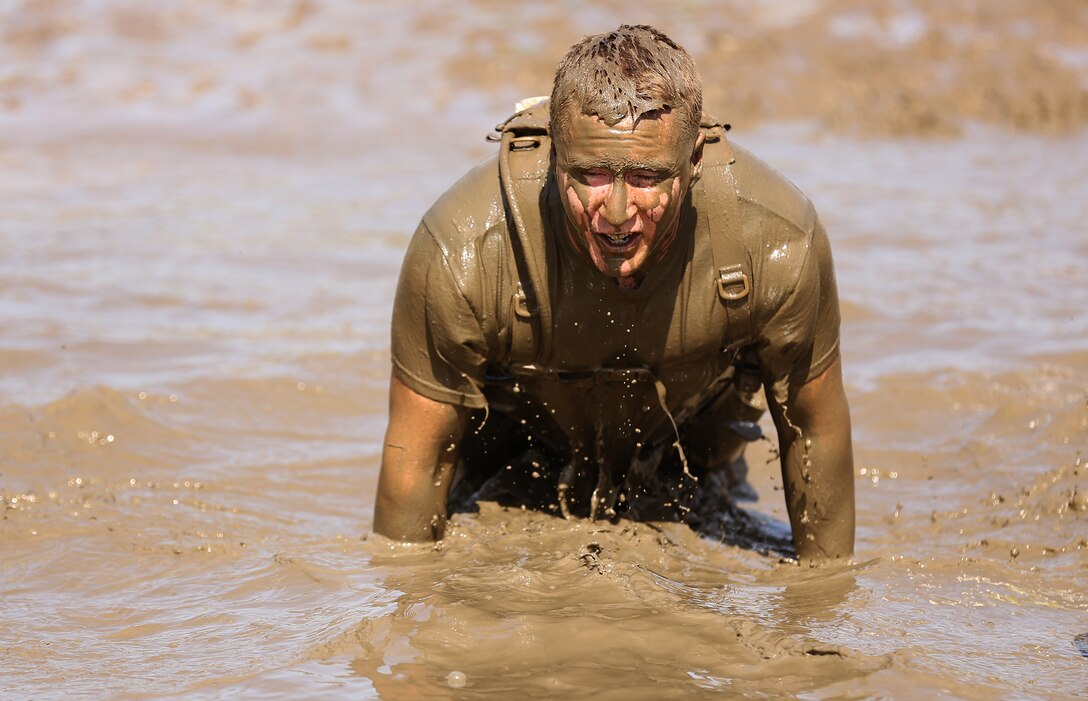 Marines and sailors competed in the Commanding General's Cup Mud Run at Lake O'Neill June 6. The run is a 10K with militaristic obstacles including a rope net, wall climb and low crawling through a mud pit. 

The Commanding General's Cup is a series of athletic events for units on base to compete in. 1st Combat Engineer Battalion were the winners of the run.
