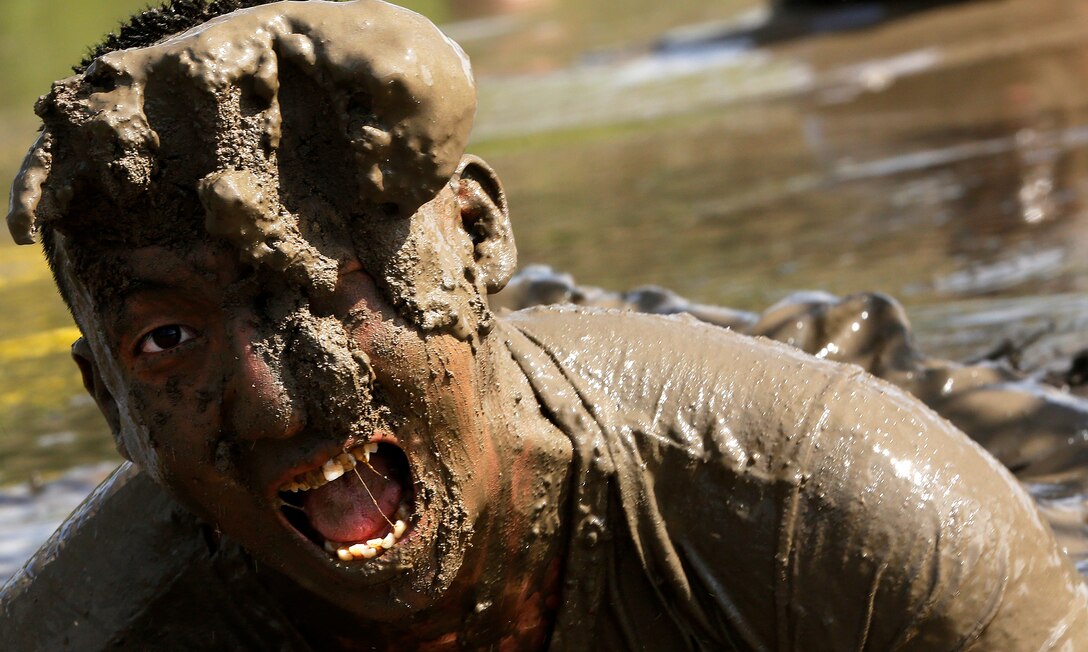 Marines and sailors competed in the Commanding General's Cup Mud Run at Lake O'Neill June 6. The run is a 10K with militaristic obstacles including a rope net, wall climb and low crawling through a mud pit. 

The Commanding General's Cup is a series of athletic events for units on base to compete in. 1st Combat Engineer Battalion were the winners of the run.