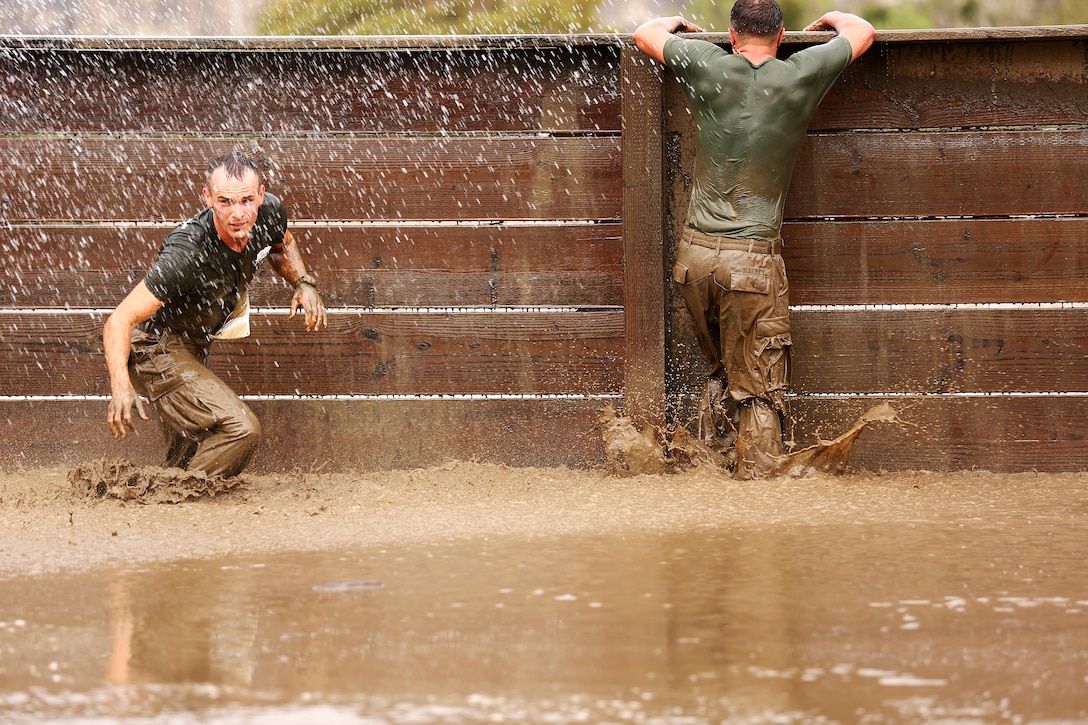 Marines and sailors competed in the Commanding General's Cup Mud Run at Lake O'Neill June 6. The run is a 10K with militaristic obstacles including a rope net, wall climb and low crawling through a mud pit. 

The Commanding General's Cup is a series of athletic events for units on base to compete in. 1st Combat Engineer Battalion were the winners of the run.

