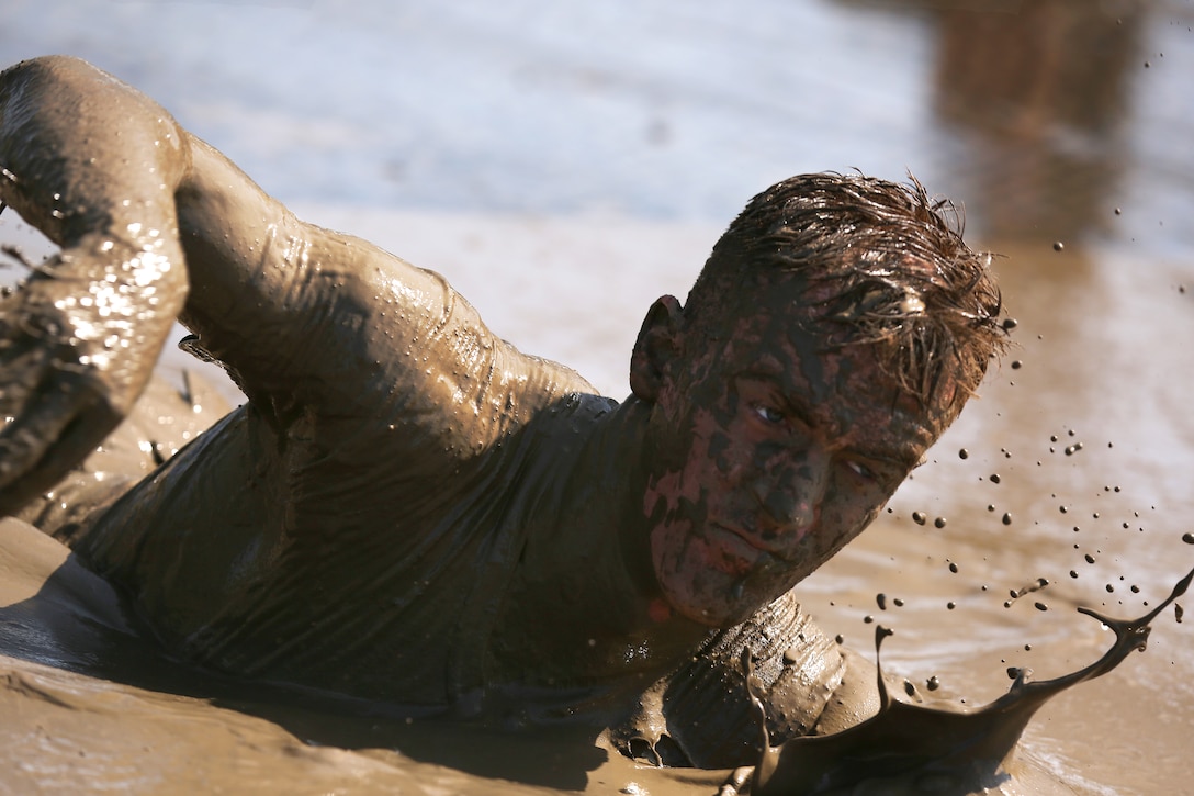 Marines and sailors competed in the Commanding General's Cup Mud Run at Lake O'Neill June 6. The run is a 10K with militaristic obstacles including a rope net, wall climb and low crawling through a mud pit. 

The Commanding General's Cup is a series of athletic events for units on base to compete in. 1st Combat Engineer Battalion were the winners of the run.
