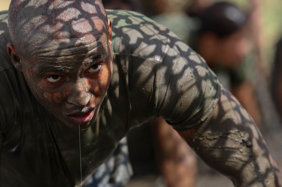 Marines and sailors competed in the Commanding General's Cup Mud Run at Lake O'Neill June 6. The run is a 10K with militaristic obstacles including a rope net, wall climb and low crawling through a mud pit. 

The Commanding General's Cup is a series of athletic events for units on base to compete in. 1st Combat Engineer Battalion were the winners of the run.
