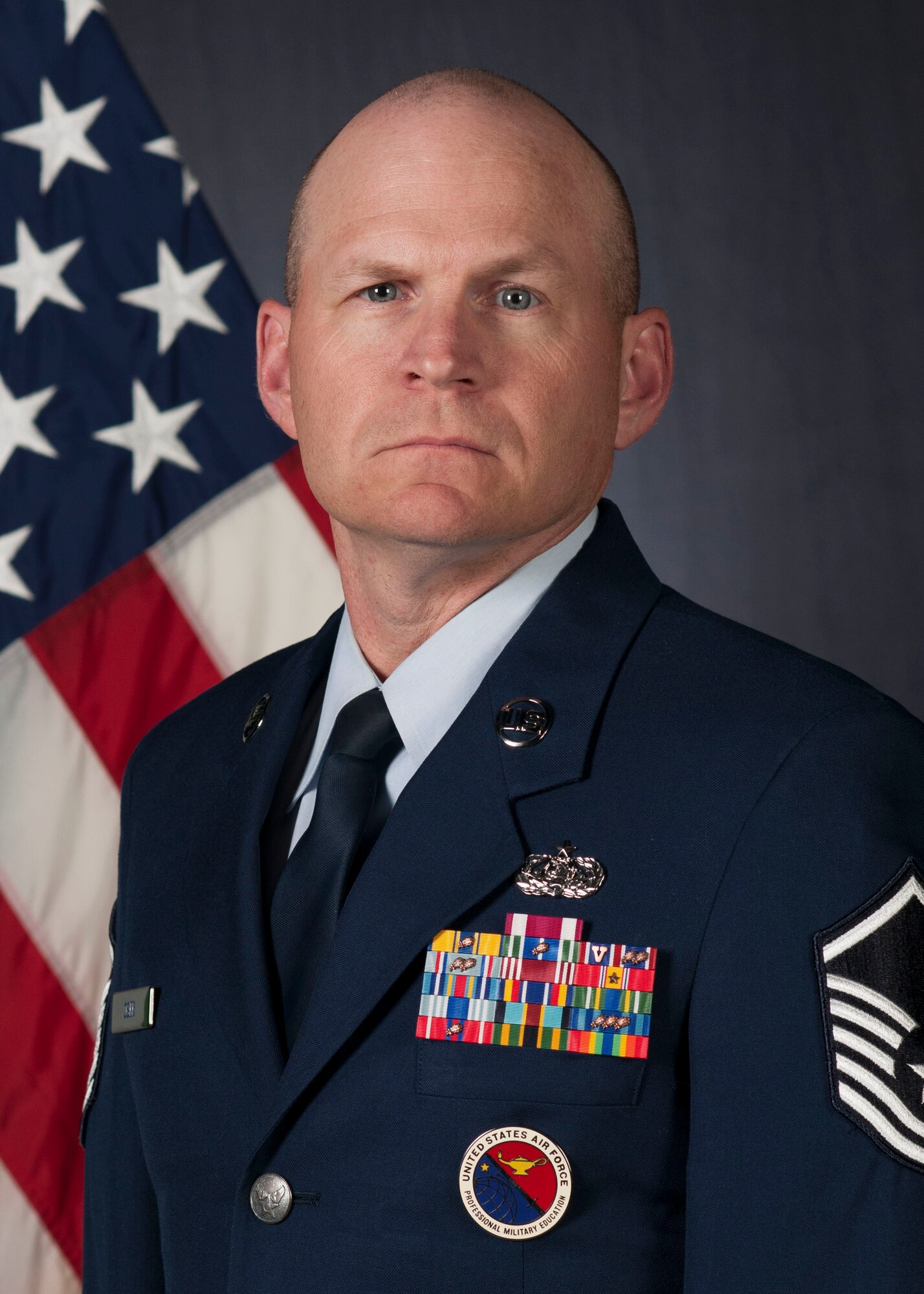 Master Sgt. Alton Oser, 30th Force Support Squadron Airman Leadership School commandant. (U.S. Air Force photo by Senior Airman Shane Phips/Released)
