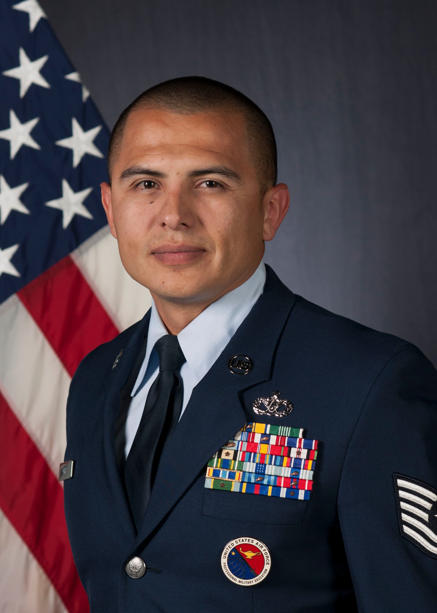 Tech. Sgt. Joseph Ortiz, 30th Force Support Squadron professional military instructor. (U.S. Air Force photo by Senior Airman Shane Phips/Released)
