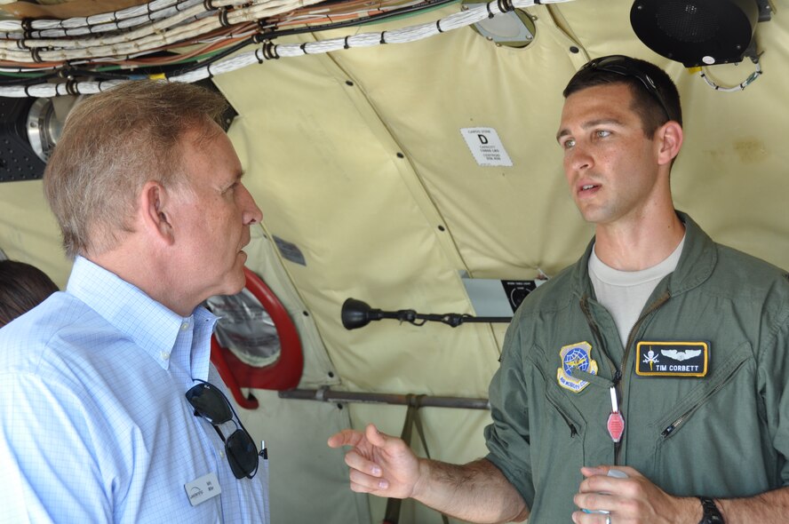 Members of Leadership Tampa Bay, an organization comprised of civic leaders from the Tampa Bay area, visited MacDill AFB June 5. During their annual visit, the group was able to tour a KC-135 Stratotanker, the control tower, the fire station and the Security Forces K9 unit. (U.S. Air Force photo/Capt. Joe Simms)