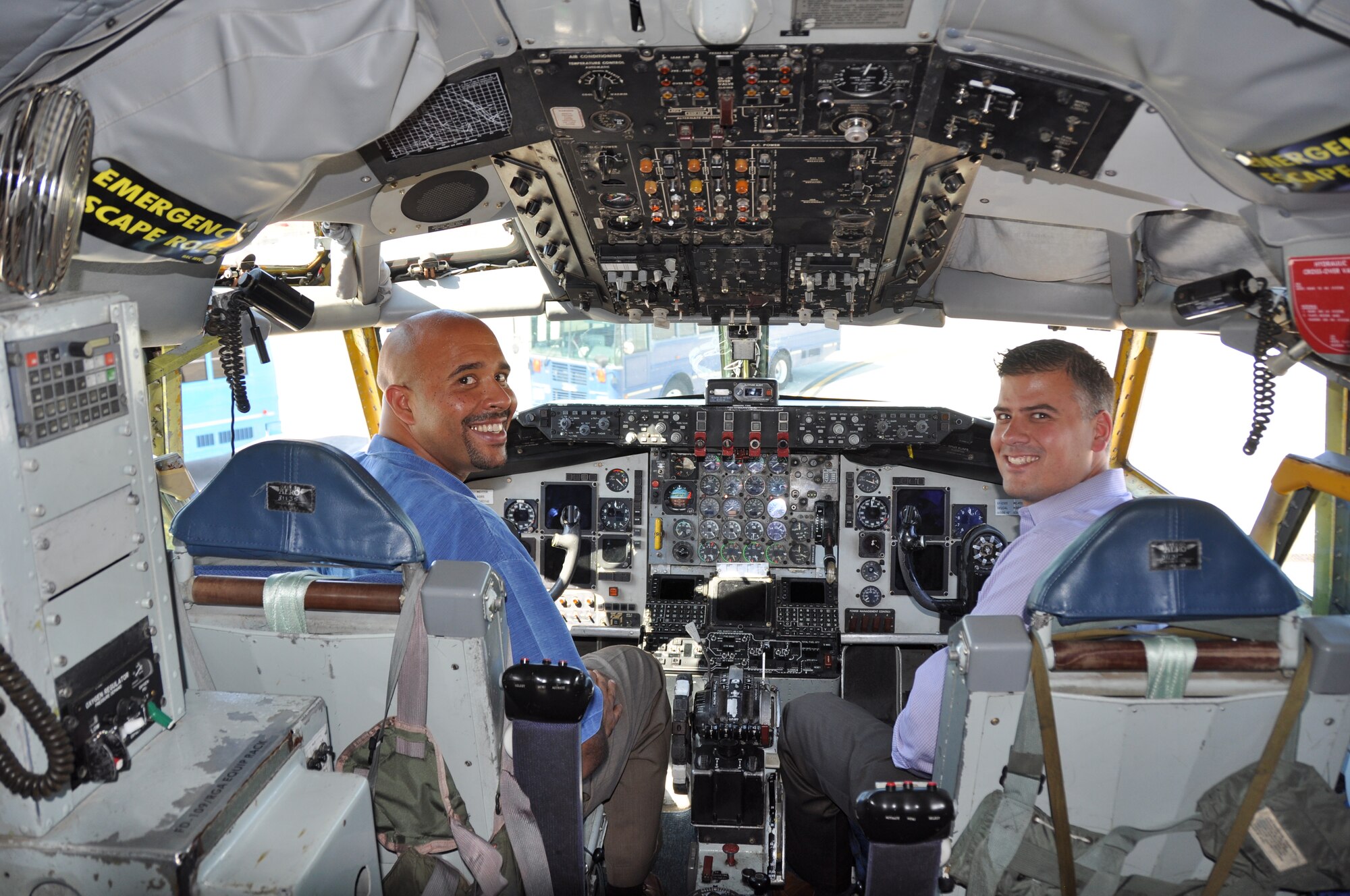 Members of Leadership Tampa Bay, an organization comprised of civic leaders from the Tampa Bay area, visited MacDill AFB June 5. During their annual visit, the group was able to tour a KC-135 Stratotanker, the control tower, the fire station and the Security Forces K9 unit. (U.S. Air Force photo/Capt. Joe Simms)