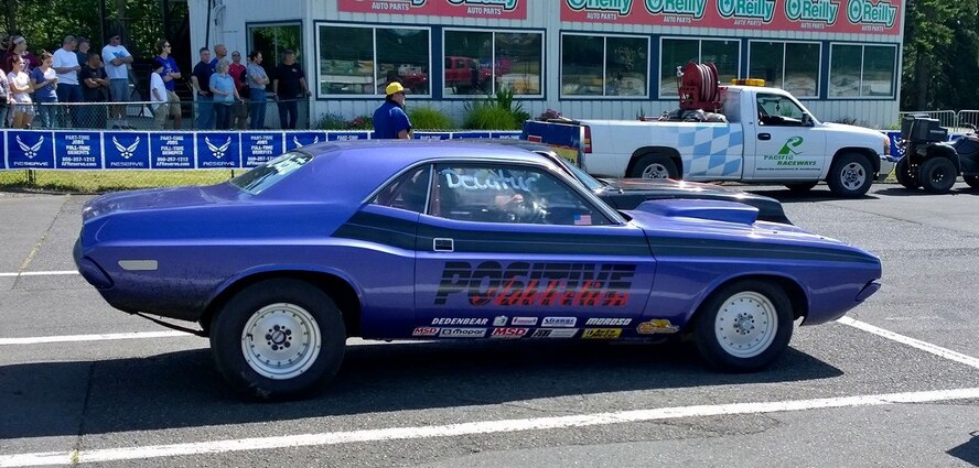 The Air Force Reserve sponsored the National HotRod Association High School Drags the evening of June 6 at Pacific Raceways in Kent, Washington.  High school students and parents in the local community learned about the Air Force Reserve and the 446th Airlift Wing during event. Recruiters garnered 22 new leads after setting up an Air Force Reserve Recruiting booth and posting various banners around the racetrack. (Photo courtesy of Chief Master Sgt. Kristyn Ervin)
