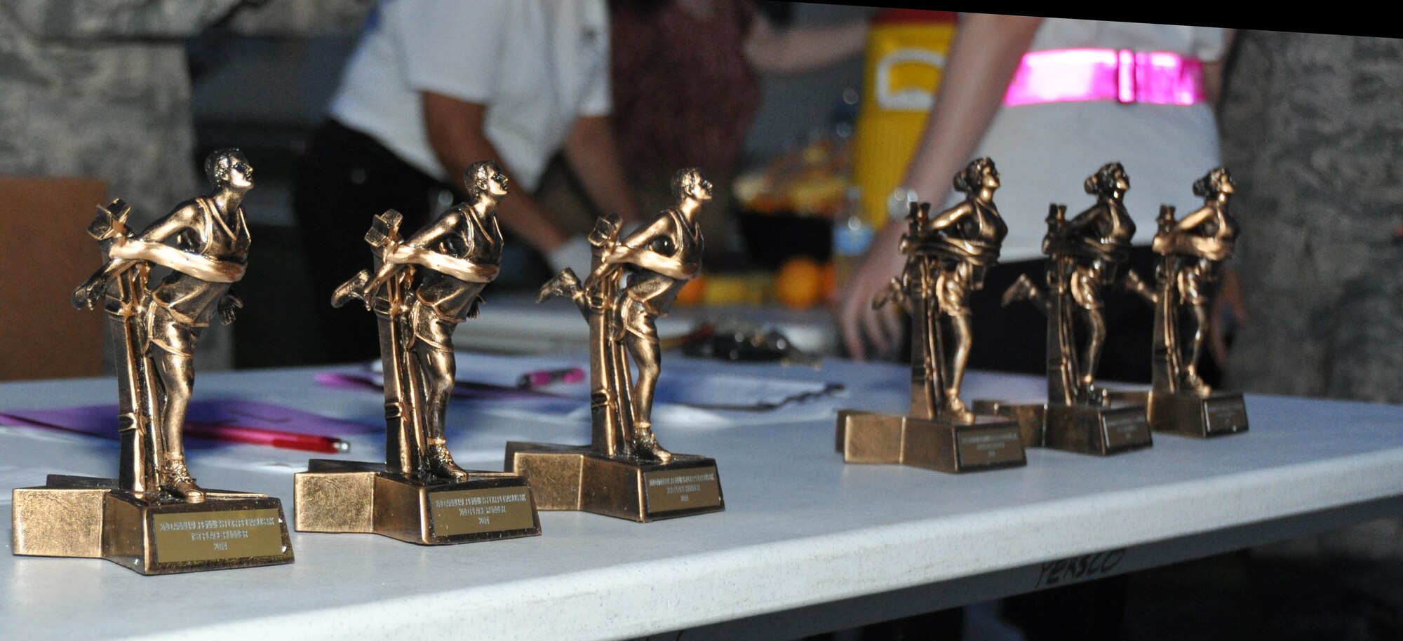 The 927th Air Refueling Wing held the second annual Pennies for Pegasus 5K on base June 7. Trophies were awarded to the first, second and third place finishers in the men's and women's categories.  (U.S. Air Force Photo/Capt Joe Simms)