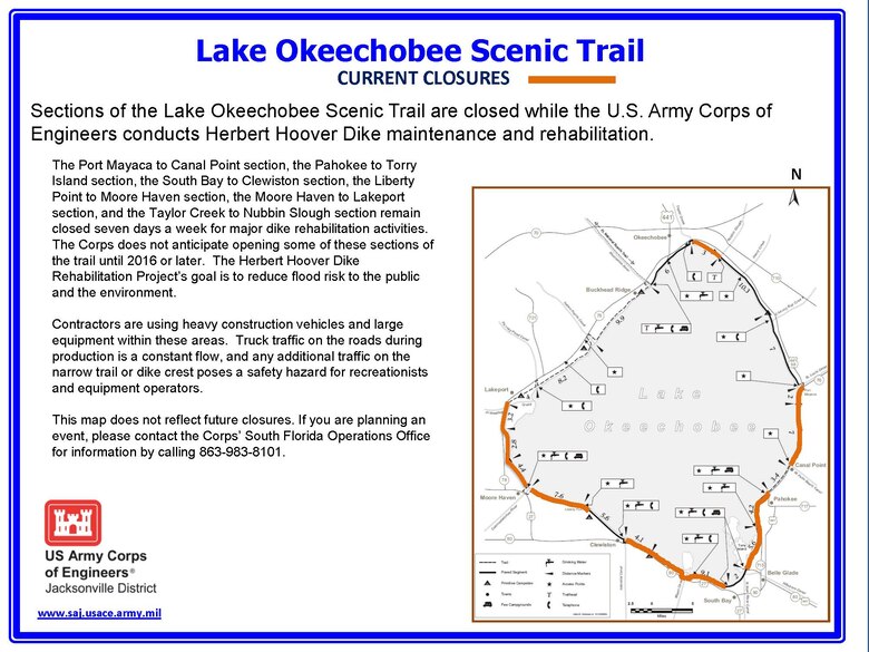 Lake Okeechobee Scenic Trail Closures (June 9, 2014)