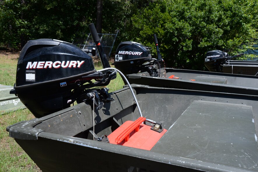 Service members who wear a life vest while boating are more likely to survive a boating related accident, Shaw Air Force Base, S.C., June 9, 2014. According to the U.S. Coast Guard, almost 75 percent of all persons killed in boating incidents in 2007 drowned. Of those, 84 percent were not wearing a life vest. (U.S. Air Force photo by Airman 1st Class Michael A. Cossaboom/Released)